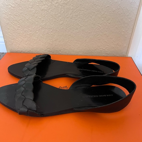 Zara Flat Sandals 37 - Picture 2 of 6